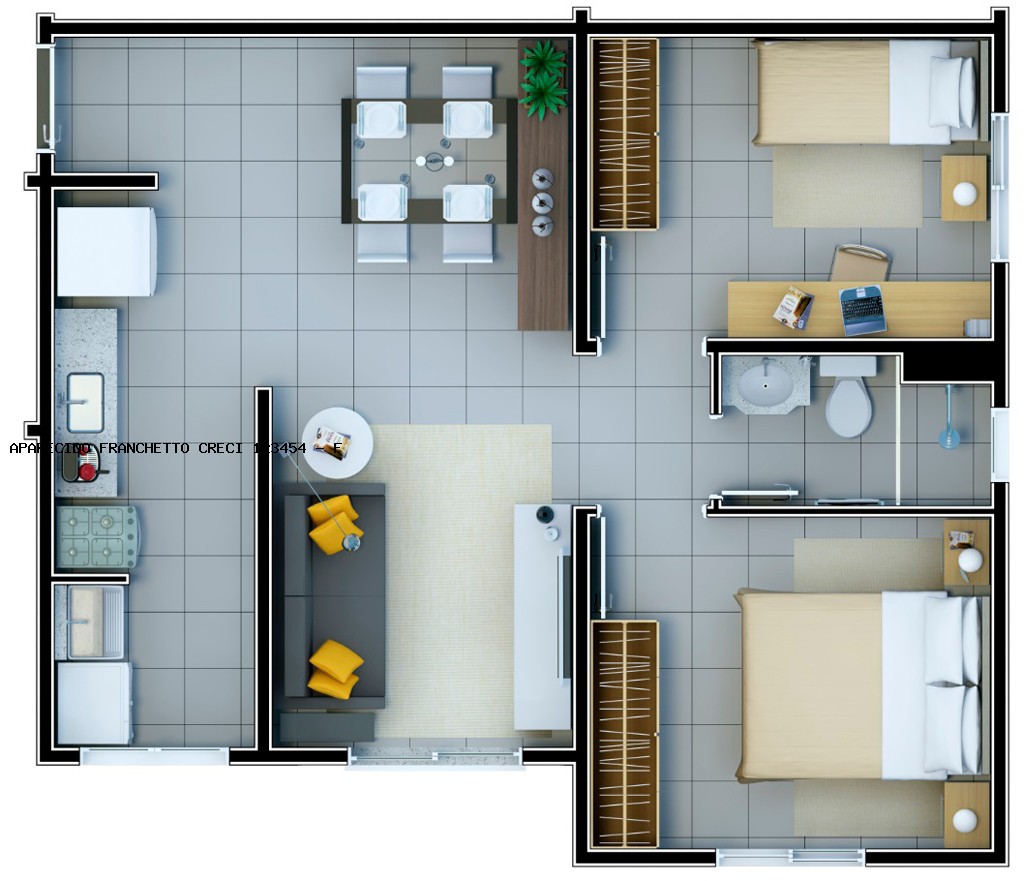 Apartamento à venda com 2 quartos, 1 banheiro, 1 vaga e 48m² no Satélite Iris, Campinas (SP) — foto 4 de 21